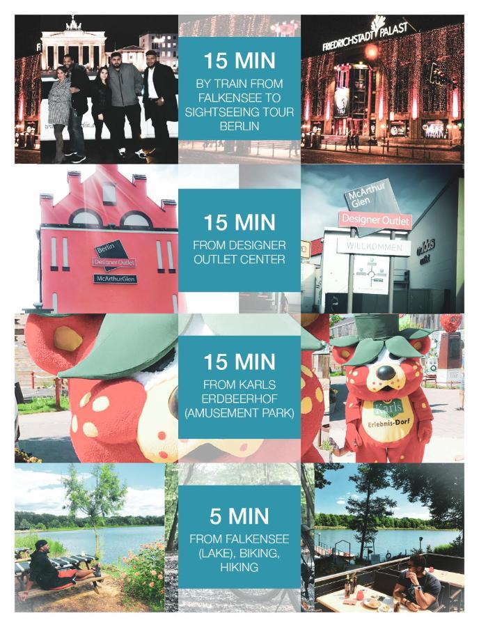 "Casa20200" 2 X Apartments Je 150Qm Fuer Business, Familien, Gruppen, Handwerker 15Min Von Berlin, Erdbeerhof, Outlet B5, 5Min Vom See Falkensee !! 2 Apartment Each 150Qm For Business , Families 15Min From Berlin!! Eksteriør bilde
